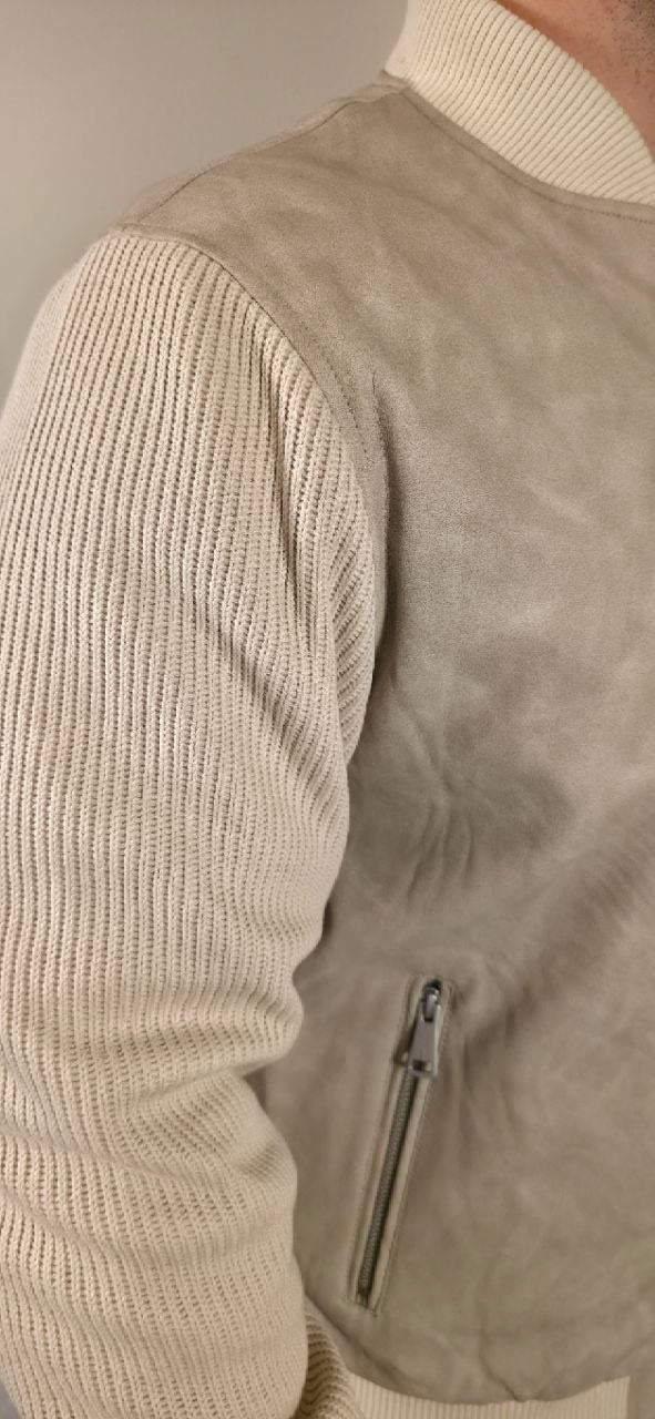 Beige Varsity Bomberjack – Limited Edition