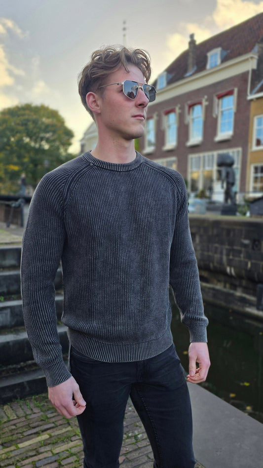 Thomas Lugal – Geribbelde Herentrui Antraciet