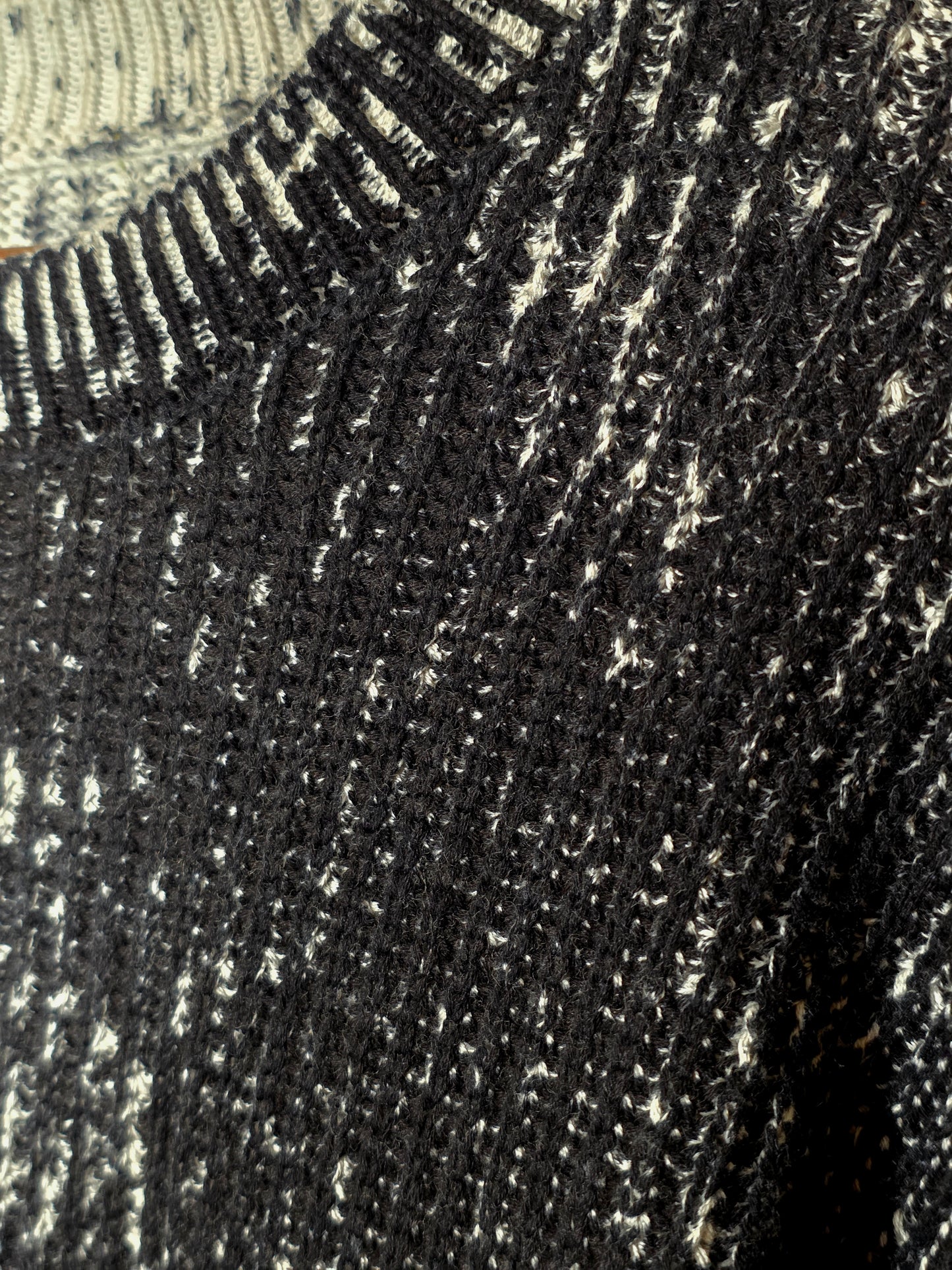 Zwarte Stretch Katoenen Trui Heren – Delavé Stonewash Look