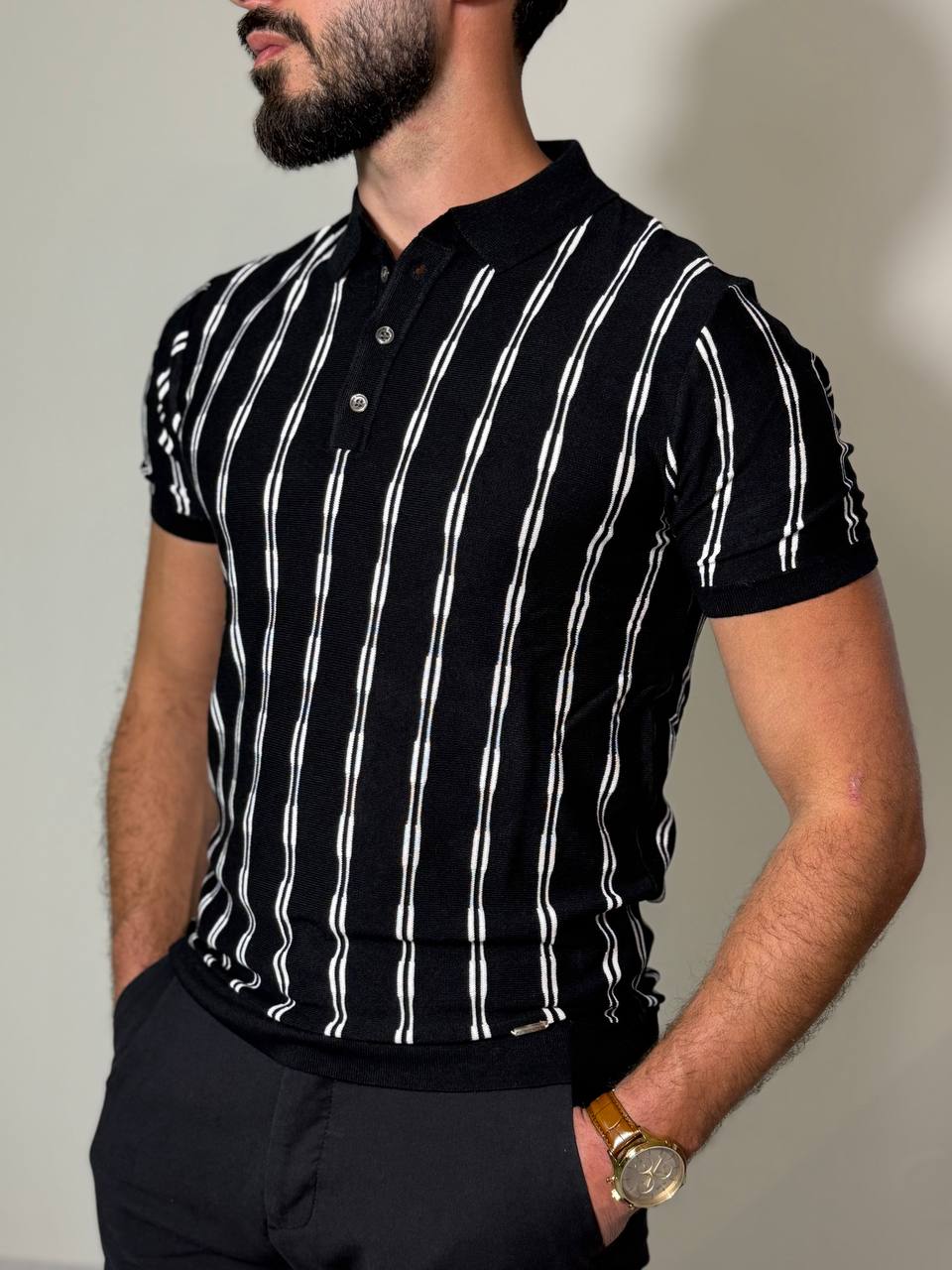 Knitted polo