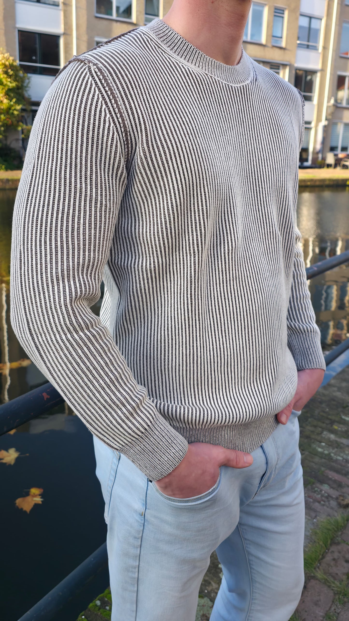 Thomas Lugal – Geribbelde Herentrui Ice Green