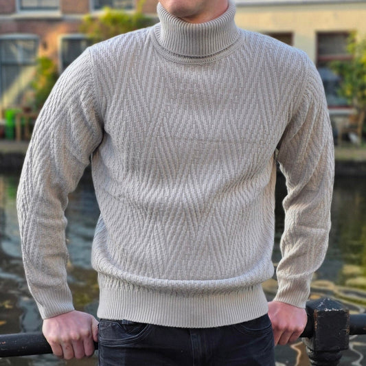 Thomas Lugal – Beige Gebreide Coltrui